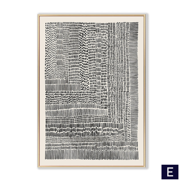 Contour Landscape Line Art Canvas Print