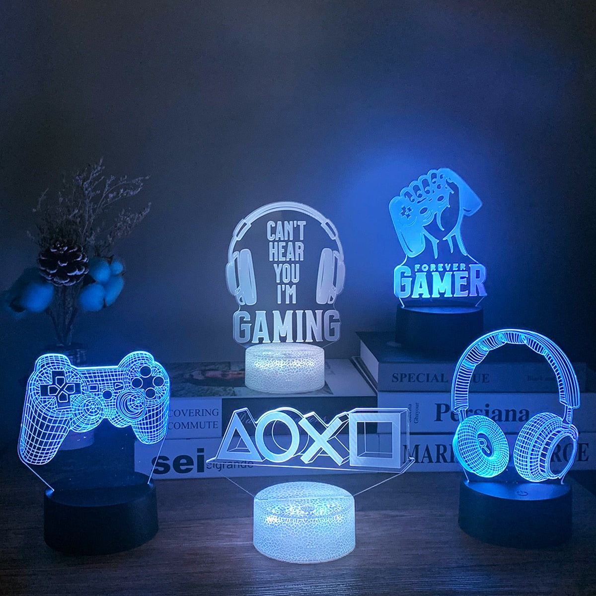 3D LED Gaming Lamp freeshipping - khollect