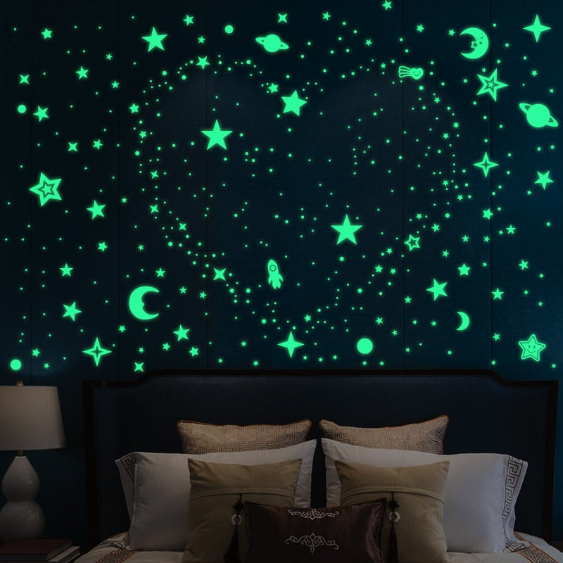 Glow In The Dark Wall Stickers freeshipping - khollect