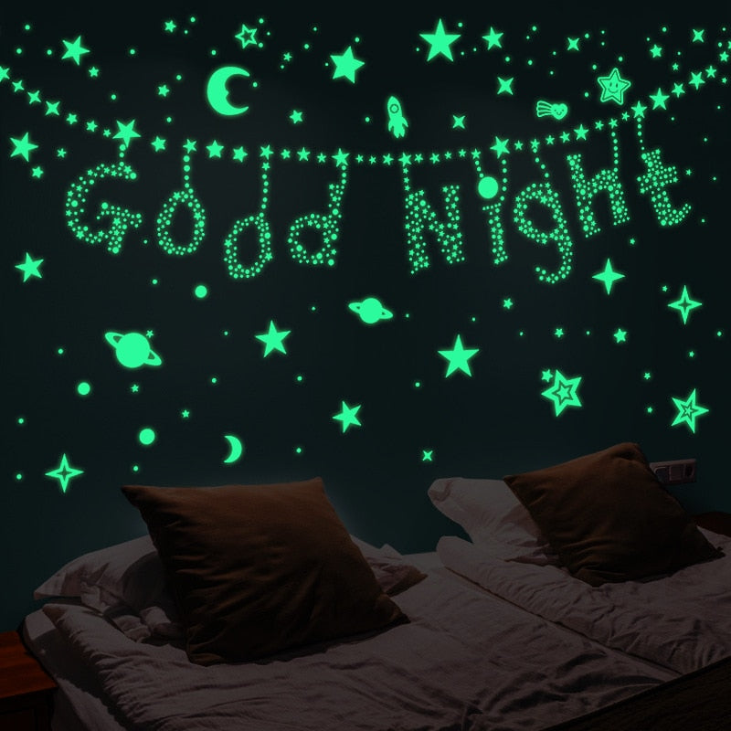 Glow In The Dark Wall Stickers freeshipping - khollect