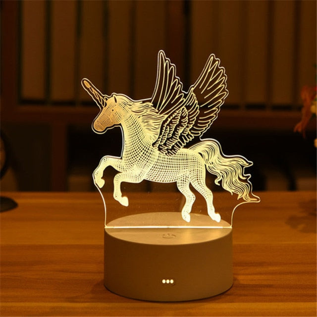 3D Acrylic LED Lamp freeshipping - khollect