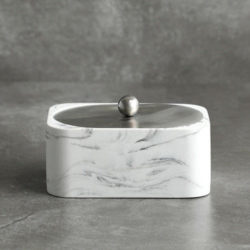 White Marble Bathroom Accessories freeshipping - khollect