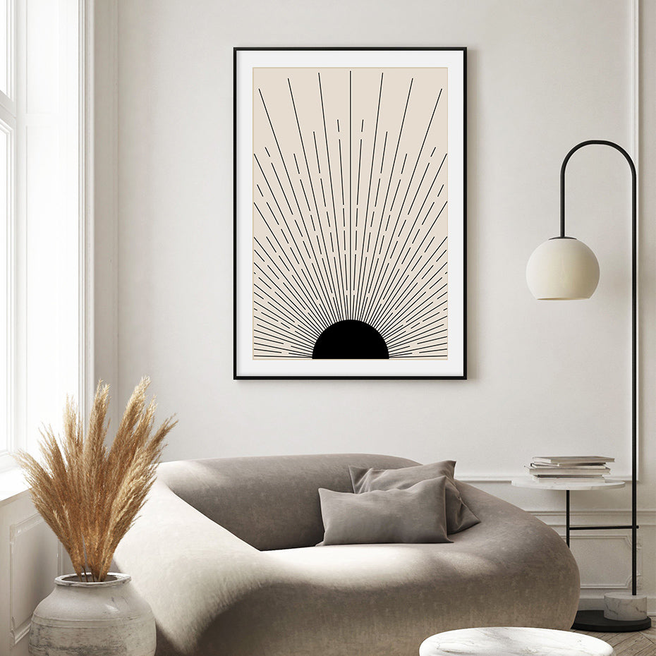 Abstract Bohemian Mid Century Line Art Decor