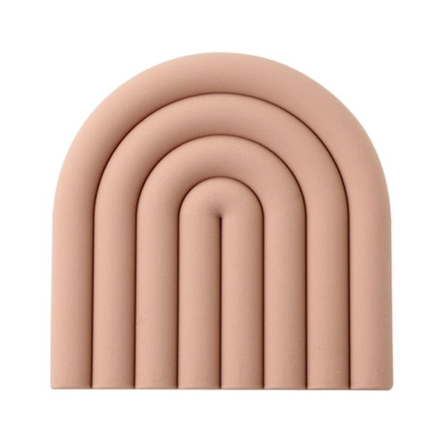 Rainbow Silicone Heat-resistant Pad freeshipping - khollect