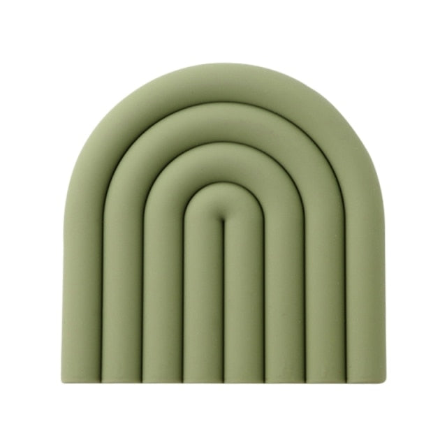 Rainbow Silicone Heat-resistant Pad freeshipping - khollect