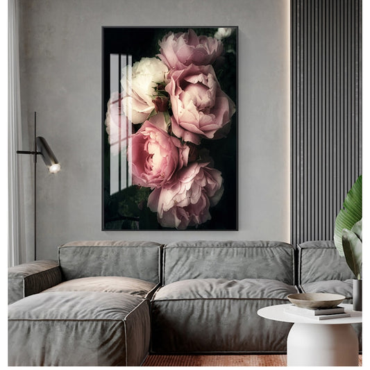 Pink Blossom Rose Flower Canvas Print freeshipping - khollect
