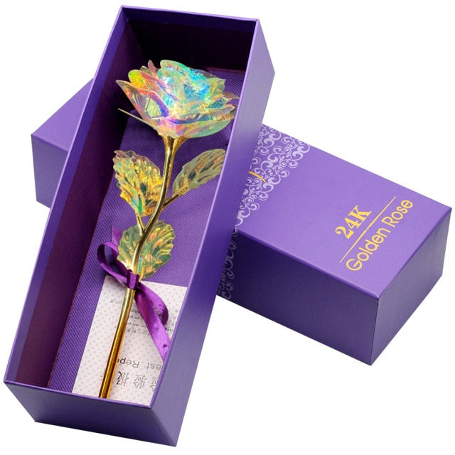 LED Eternal Rose In Glass Decor freeshipping - khollect