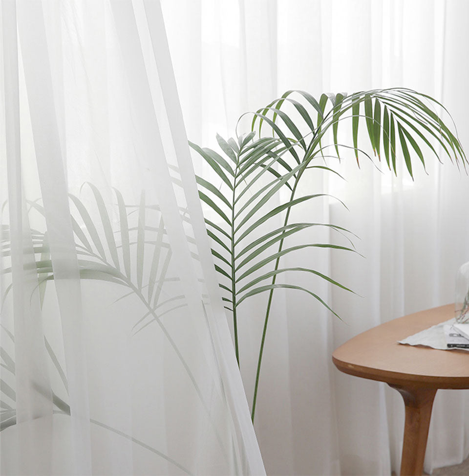 White Sheer Curtain freeshipping - khollect