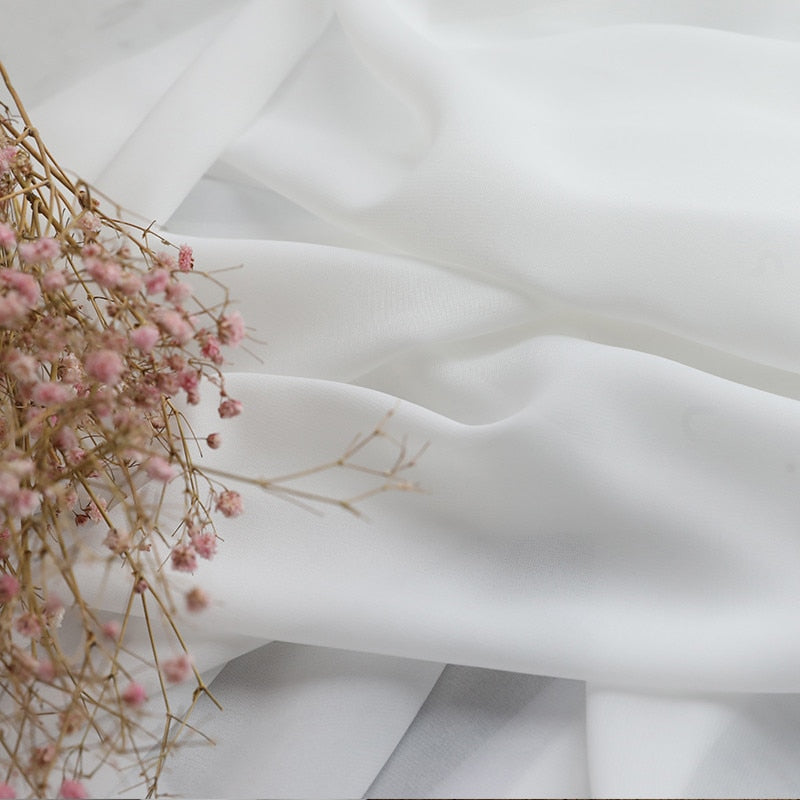 White Sheer Curtain freeshipping - khollect