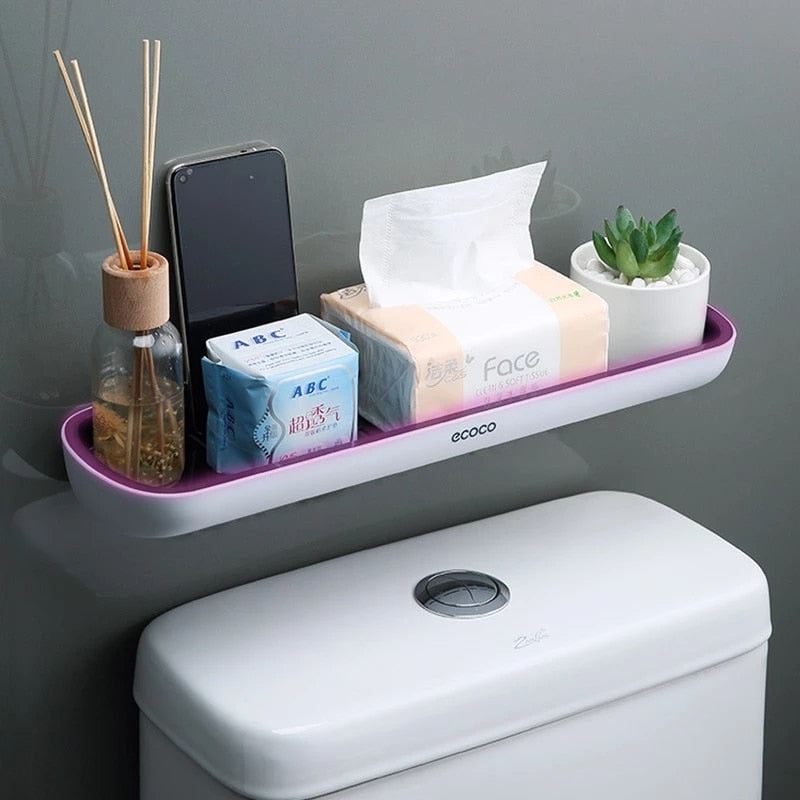 No-Drill Bathroom Storage Shelf freeshipping - khollect