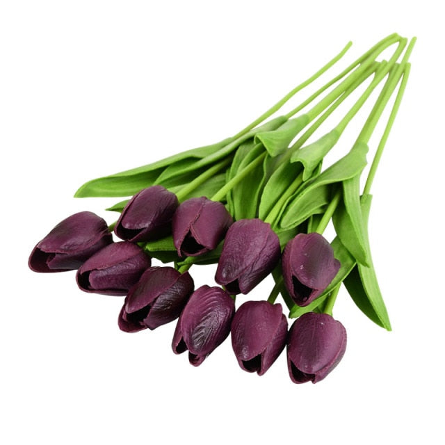 Artificial Tulip Bouquet Decor freeshipping - khollect