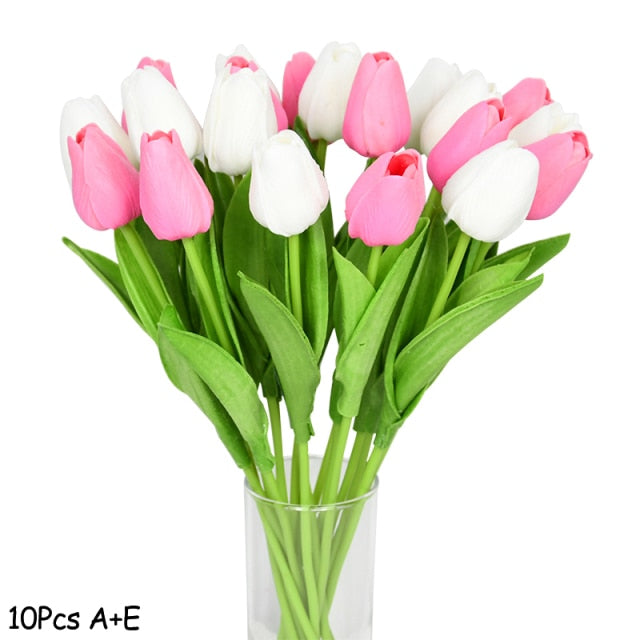 Artificial Tulip Bouquet Decor freeshipping - khollect