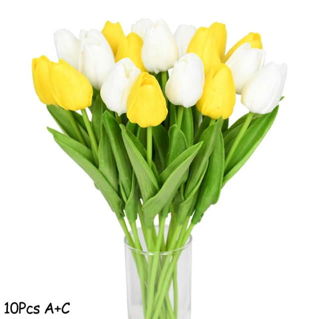 Artificial Tulip Bouquet Decor freeshipping - khollect