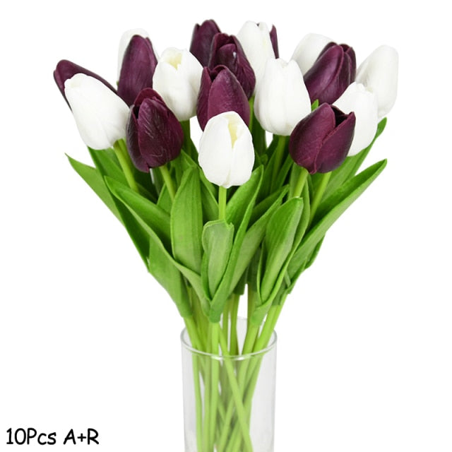 Artificial Tulip Bouquet Decor freeshipping - khollect