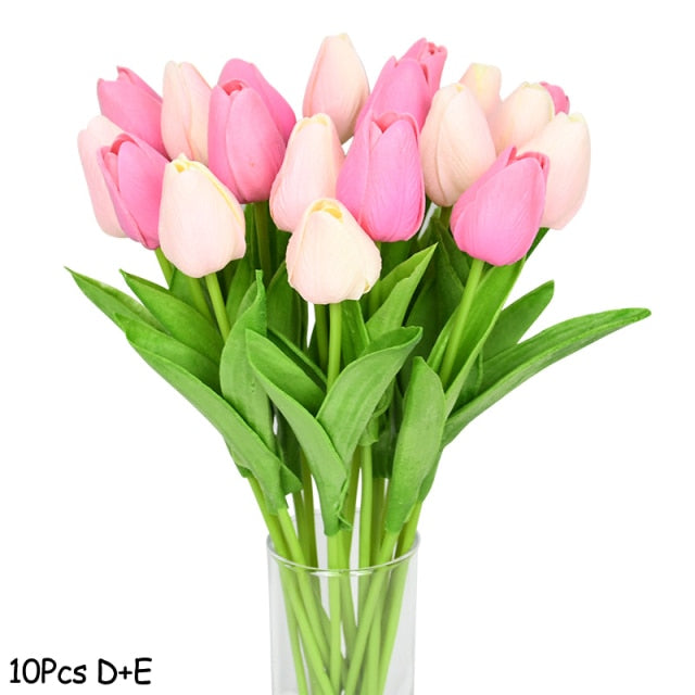 Artificial Tulip Bouquet Decor freeshipping - khollect