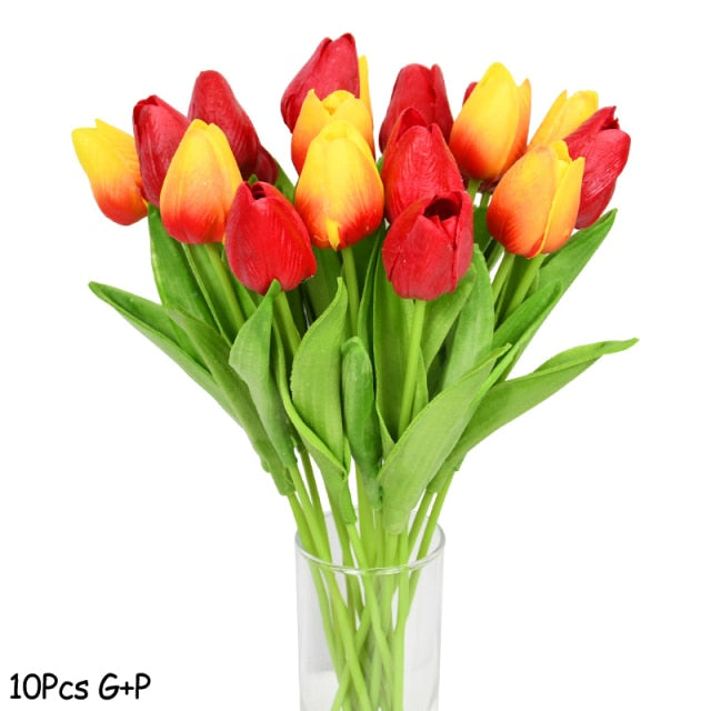 Artificial Tulip Bouquet Decor freeshipping - khollect