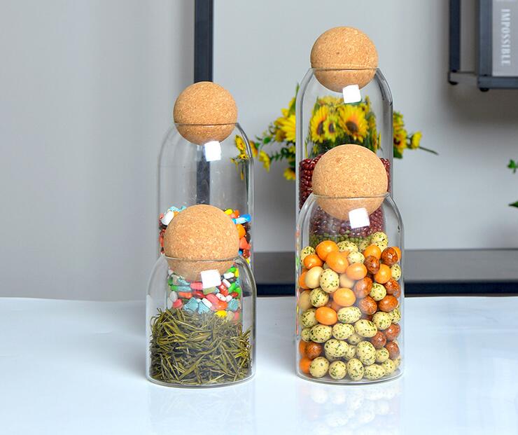 Ball Cork Storage Jar freeshipping - khollect