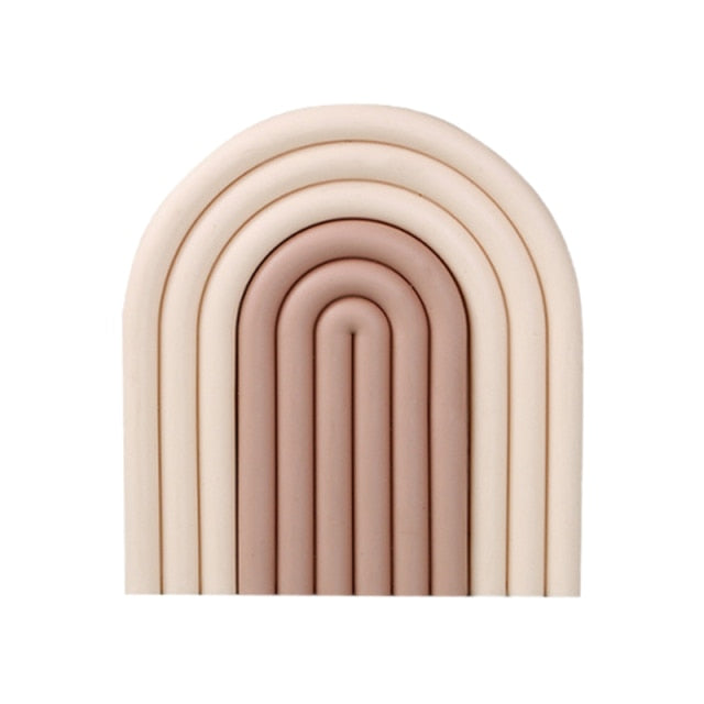 Rainbow Silicone Heat-resistant Pad freeshipping - khollect