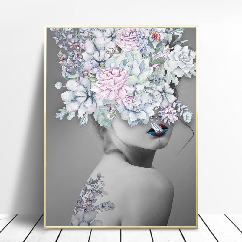 Flower Portrait Mirage Canvas Art